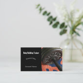 Personal Trainer für Body Builder Visitenkarte (Stehend Vorderseite)