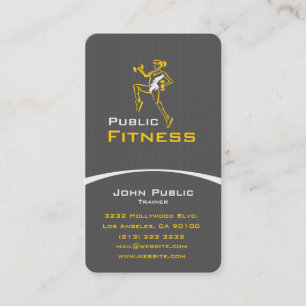 Personal Trainer für die Fitness Visitenkarte