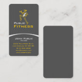 Personal Trainer für die Fitness Visitenkarte (Vorne/Hinten)