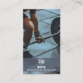 Personal Trainer für Minimalistische Foto-Logos Visitenkarte (Vorderseite)