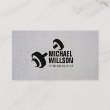 Personal Trainer für moderne Dumbell-Logos
