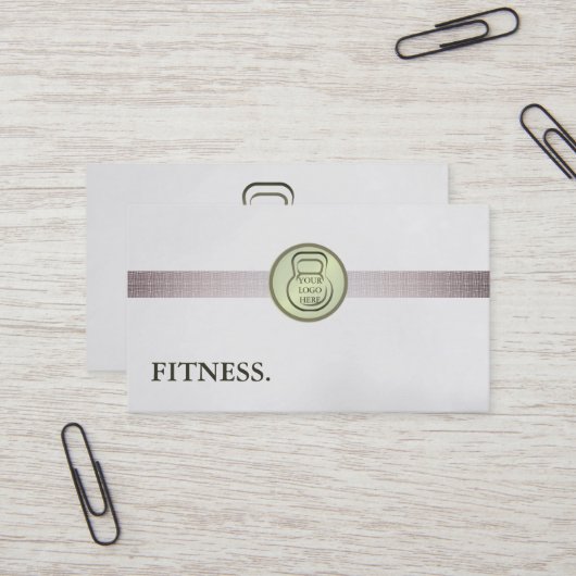 Personal Trainer für moderne Fitness Visitenkarte (Vorderseite/Rückseite Beispiel)