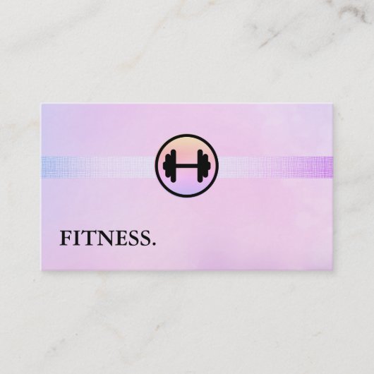 Personal Trainer für moderne Fitness Visitenkarte (Vorderseite)