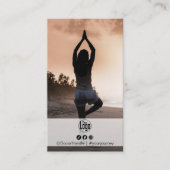 Personal Trainer für sauberes, anständiges Foto Visitenkarte (Vorderseite)