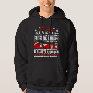 Personal Trainer Geschenk hässlich Weihnachts Swea Hoodie