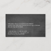 Personal Trainer | Gewicht Visitenkarte (Rückseite)