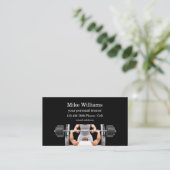 Personal Trainer Glossy Business Cards Visitenkarte (Stehend Vorderseite)