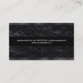 Personal Trainer | Gun Metal Trim | Eisblau Visitenkarte (Rückseite)