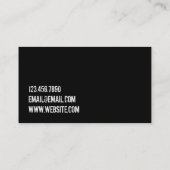 Personal Trainer Gym Fitness Business Card Visitenkarte (Rückseite)