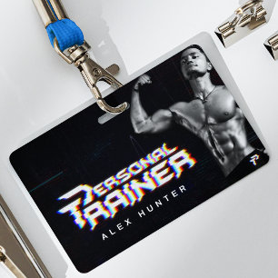 Personal Trainer Gym Fitness Personalisiert (2 SEI Ausweis