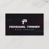 Personal Trainer Gym Fitness Personalisiert (2 SEI Visitenkarte (Vorderseite)