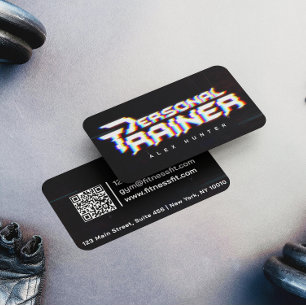 Personal Trainer Gym Fitness Personalisiert (2 SEI Visitenkarte