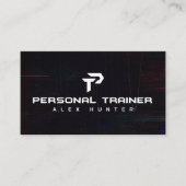 Personal Trainer Gym Fitness Personalisiert (2 SEI Visitenkarte (Vorderseite)