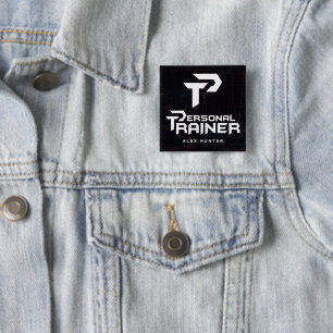 Personal Trainer Gym Fitness Personalisiert Button