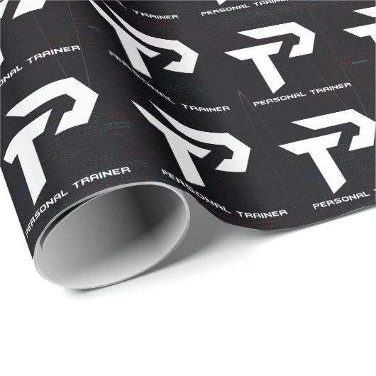 Personal Trainer Gym Fitness Personalisiert Geschenkpapier (Rolleneckpunkt)