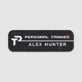 Personal Trainer Gym Fitness Personalisiert Namensschild (Vorderseite)