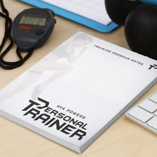 Personal Trainer Gym Fitness Personalisiert Notizblock