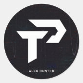 Personal Trainer Gym Fitness Personalisiert Runder Aufkleber (Vorderseite)