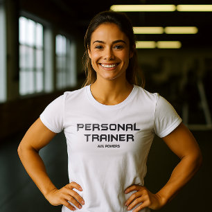 Personal Trainer Gym Fitness Personalisiert T-Shirt