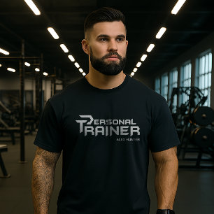 Personal Trainer Gym Fitness Personalisiert T-Shirt