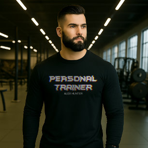 Personal Trainer Gym Fitness Personalisiert Tri-Blend Shirt