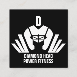 Personal Trainer/GYM/FITNESS Quadratische Visitenkarte