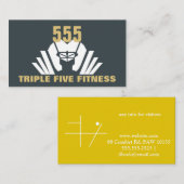 Personal Trainer/GYM/FITNESS Visitenkarte (Vorne/Hinten)