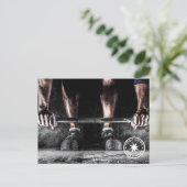 Personal Trainer Gym Postkarte (Stehend Vorderseite)