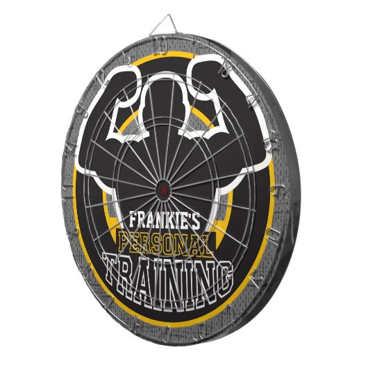 Personal Trainer GYM Power Training Fitness kunden Dartscheibe (Vorderseite rechts)