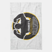 Personal Trainer GYM Power Training Fitness kunden Geschirrtuch (Vertikal)