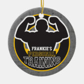 Personal Trainer GYM Power Training Fitness kunden Keramik Ornament (Vorne)