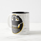 Personal Trainer GYM Power Training Fitness kunden Zweifarbige Tasse (Vorderseite Links)