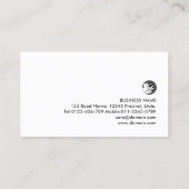 Personal Trainer-Imitate Chrome Monogram Visitenkarte (Rückseite)