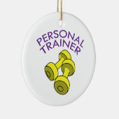 Personal Trainer Keramik Ornament (Rechts)