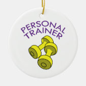 Personal Trainer Keramik Ornament (Vorne)