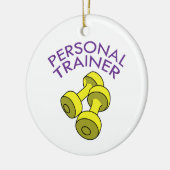 Personal Trainer Keramik Ornament (Links)