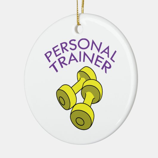 Personal Trainer Keramik Ornament (Links)