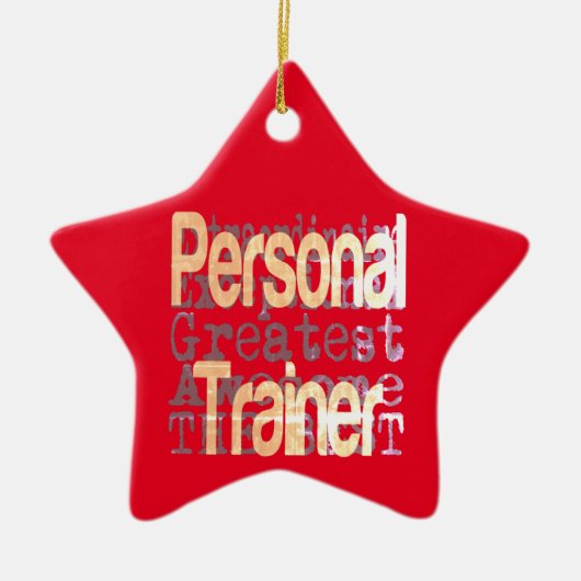 Personal Trainer Keramik Ornament (Vorne)