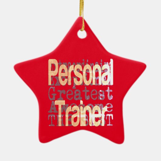Personal Trainer Keramik Ornament (Hinten)