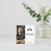 Personal Trainer & Life Coach Quadratische Visitenkarte (Stehend Vorderseite)