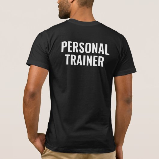 Personal Trainer Mens Bella+Leinwand Kurzschläfer T-Shirt (Rückseite)