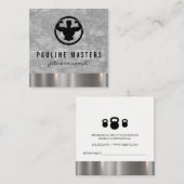 Personal Trainer Metal Trial | Flexodruck Terminkarte (Vorne/Hinten)