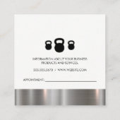 Personal Trainer Metal Trial | Flexodruck Terminkarte (Rückseite)
