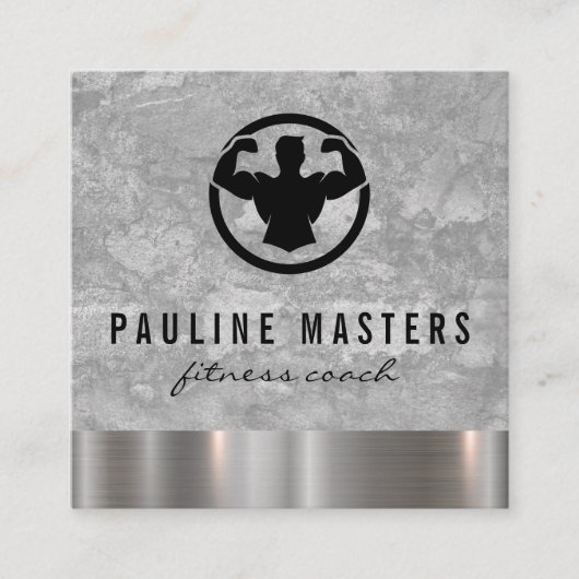 Personal Trainer Metal Trial | Flexodruck Terminkarte (Vorderseite)