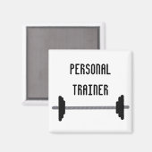 Personal Trainer mit Barbell Magnet (Vorderseite/Rückseite)