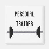 Personal Trainer mit Barbell Magnet (Vorne)