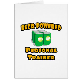 Personal Trainer mit Bierantrieb