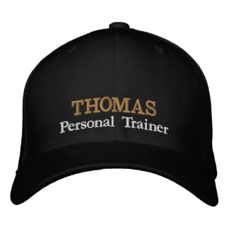 PERSONAL TRAINER "name" embroidered baseball cap Bestickte Baseballkappe