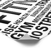 Personal Trainer oder Fitness Center Poster (Ecke)