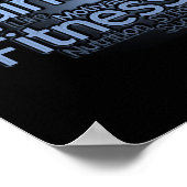 Personal Trainer oder Fitness Center Poster (Ecke)
